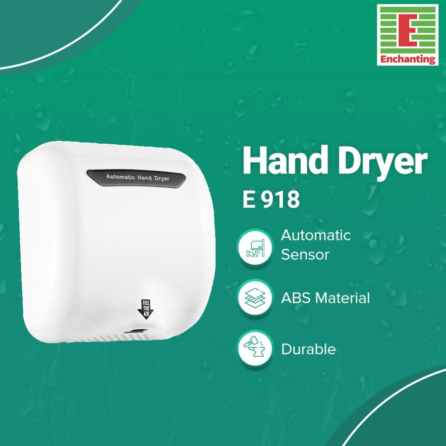 Automatic Hand Dryer / Pengering Tangan Europe Enchanting E918