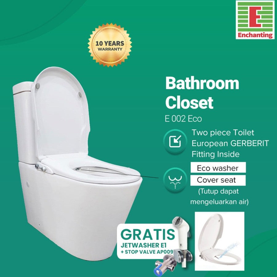 Toilet / Kloset Duduk Keramik Europe Enchanting E002Eco