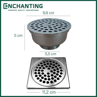Floor Drain/Saringan Got Kamar Mandi Europe Enchanting D07 Stainless Steel
