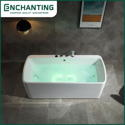 Bathtub Whirlpool Free Standing LED Kamar Mandi Europe Enchanting E8619