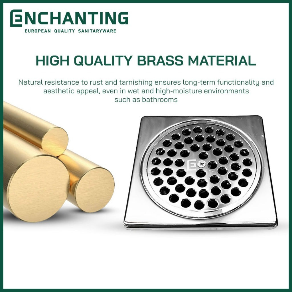 Floor Drain/Saringan Got Kamar Mandi Europe Enchanting D07 Stainless Steel