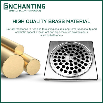 Floor Drain/Saringan Got Kamar Mandi Europe Enchanting D07 Stainless Steel