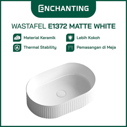 ENCHANTING Wastafel Meja Cuci Tangan Keramik Europe Enchanting E1372
