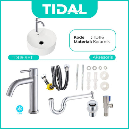 Wastafel Meja Cuci Tangan Keramik Europe Enchanting TD116