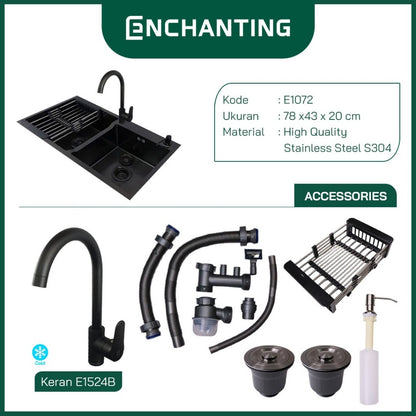 Bak Cuci Piring / Kitchen Sink Europe Enchanting E1072 Stainless Steel Minimalist Style
