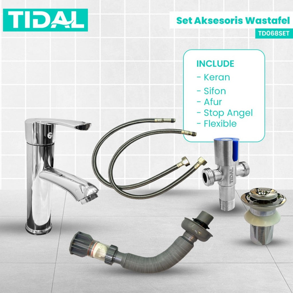 Wastafel Kabinet Modern Minimalis Cermin Kamar Mandi TIDAL TD050