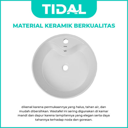 Wastafel Meja Cuci Tangan Keramik Europe Enchanting TD116
