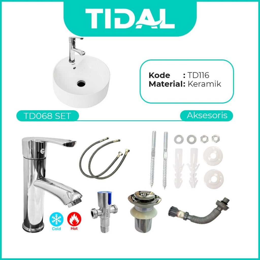 Wastafel Meja Cuci Tangan Keramik Europe Enchanting TD116