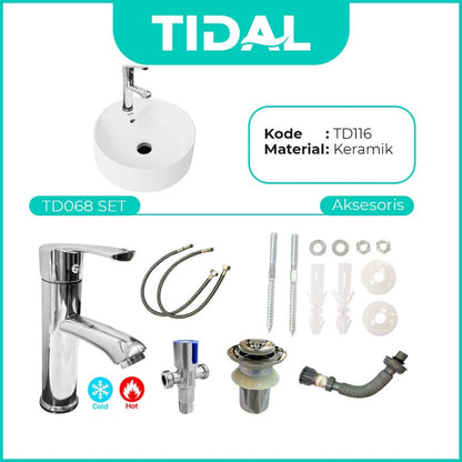 Wastafel Meja Cuci Tangan Keramik Europe Enchanting TD116