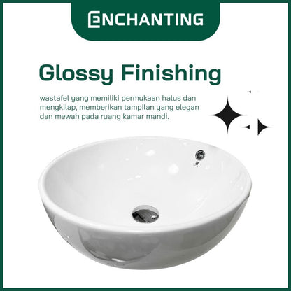 Wastafel Cuci Tangan Keramik Europe Enchanting E1317