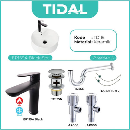 Wastafel Meja Cuci Tangan Keramik Europe Enchanting TD116