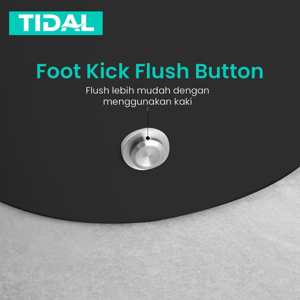 TIDAL Toilet / Kloset Duduk Soft Close Tidal TD152 Black
