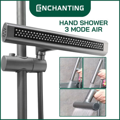 ENCHANTING Shower Set Tiang Mandi Bathroom Kran Panas Dingin Kokoh Modern Minimalis E1772