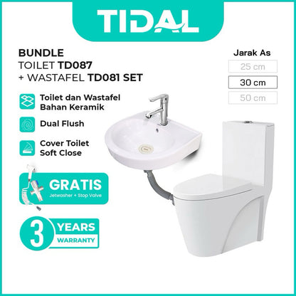 Bundling Toilet Duduk dan Wastafel Tidal TD081 Series Bundle TD083 TD112 TD080 TD087 TD079
