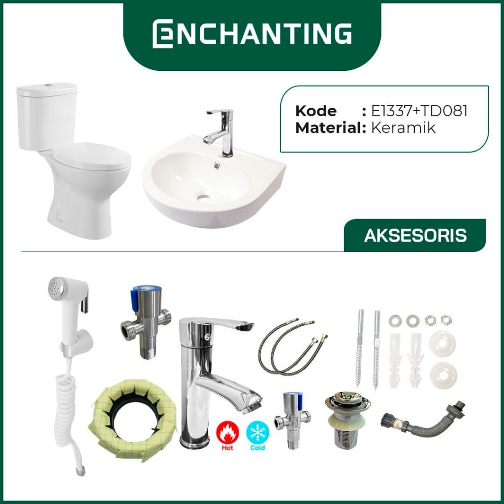 Bundling Toilet Duduk dan Wastafel Tidal TD081 Series Bundle TD083 TD112 TD080 TD087 TD079