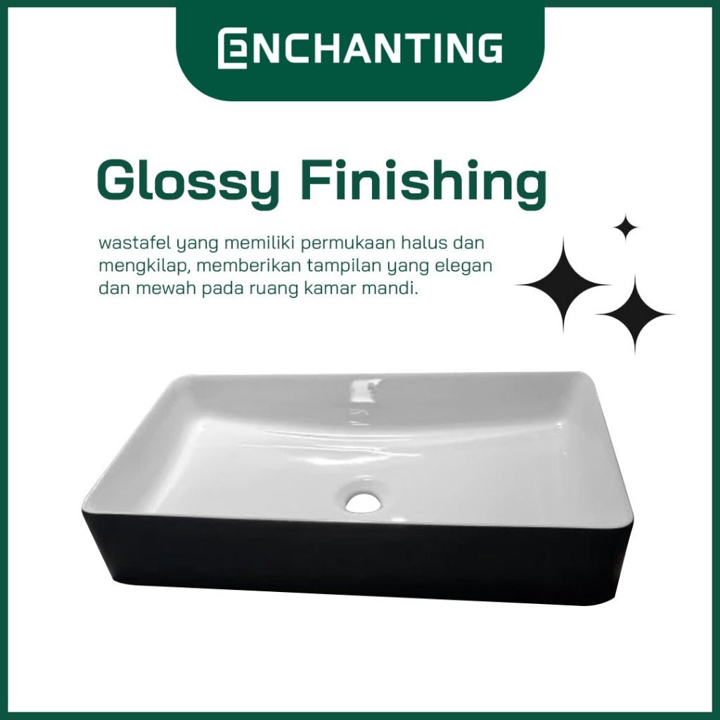 SET Wastafel Cuci Tangan Europe Enchanting E1559 Full Keramik