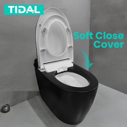 TIDAL Toilet / Kloset Duduk Soft Close Tidal TD152 Black