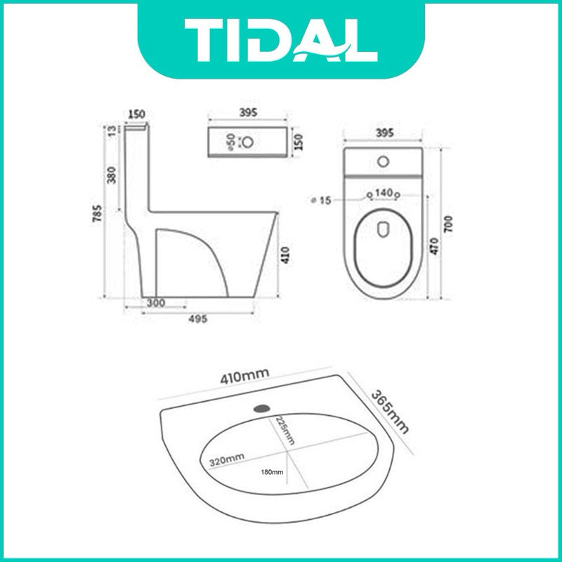 Bundling Toilet Duduk dan Wastafel Tidal TD081 Series Bundle TD083 TD112 TD080 TD087 TD079