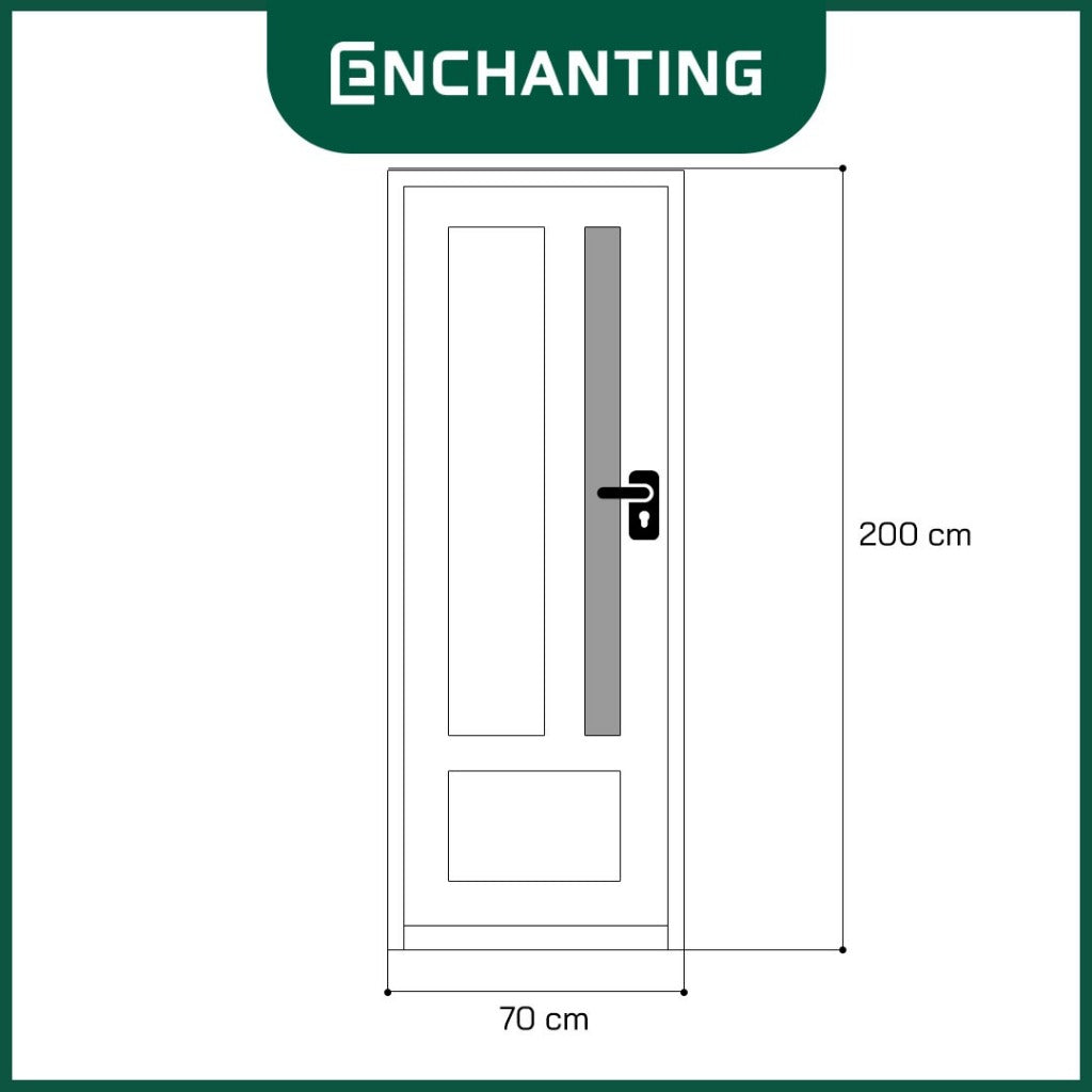 ENCHANTING Set Pintu Rumah UPVC Modern Minimalist Europe Enchanting GR Series