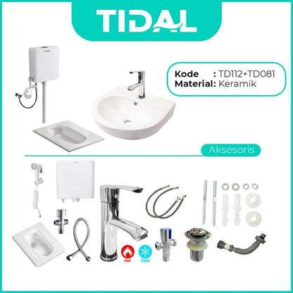 Bundling Toilet Duduk dan Wastafel Tidal TD081 Series Bundle TD083 TD112 TD080 TD087 TD079