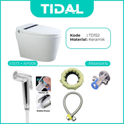 TIDAL Toilet / Kloset Duduk Soft Close Tidal TD152 White