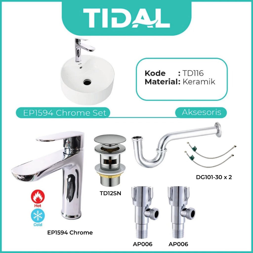 Wastafel Meja Cuci Tangan Keramik Europe Enchanting TD116