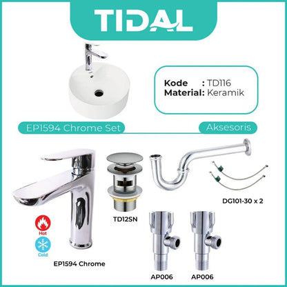 Wastafel Meja Cuci Tangan Keramik Europe Enchanting TD116
