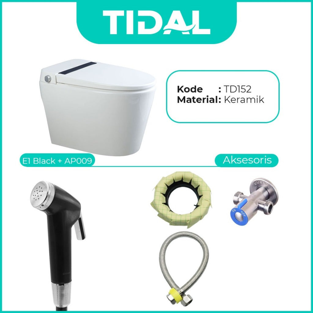 TIDAL Toilet / Kloset Duduk Soft Close Tidal TD152 White