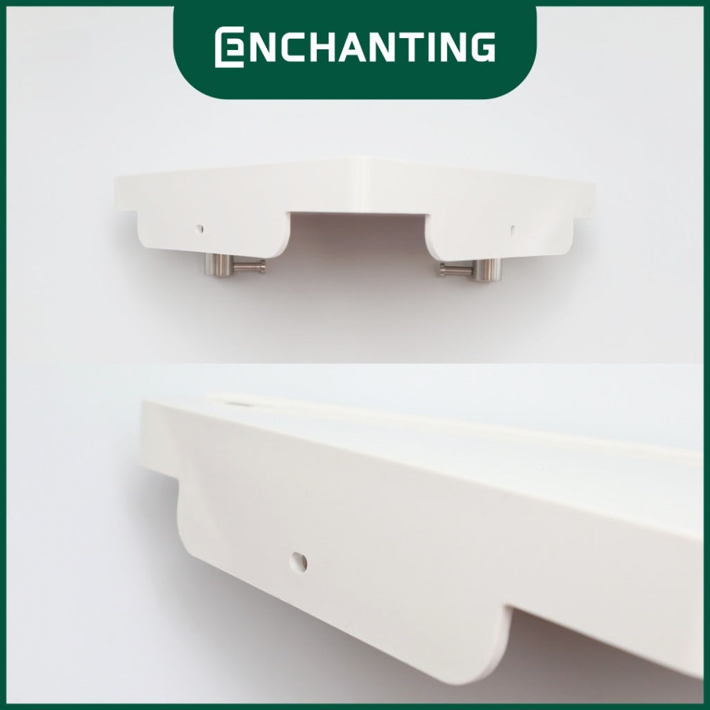 ENCHANTING Rak Dinding Material ABS Minimalis Putih Tebal Kokoh Europe Enchanting E283