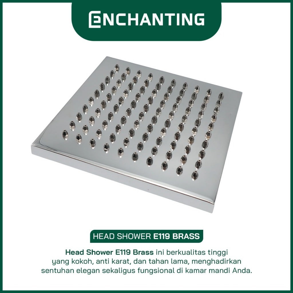 ENCHANTING Head Shower Kran Air Panas Dingin Material Kuningan E119 PVC E119 Brass E119 LED