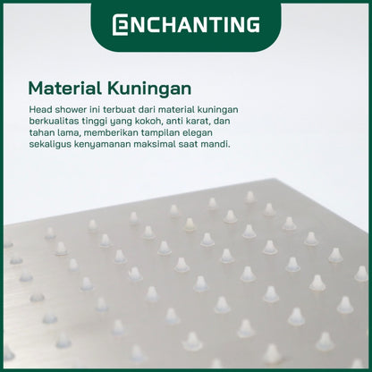 ENCHANTING Head Shower Kran Air Panas Dingin Material Kuningan E119 PVC E119 Brass E119 LED