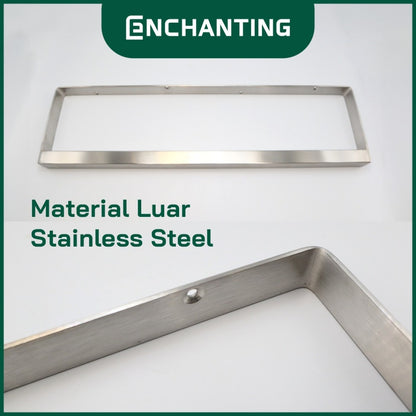 ENCHANTING Rak Gantung Dinding Material ABS Minimalis Tebal Kokoh Anti Karat 4 Hook Europe Enchanting E269