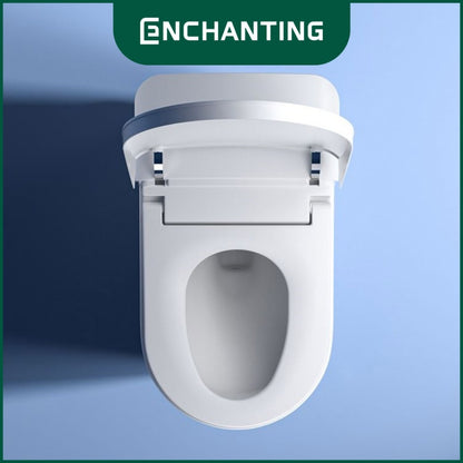 ENCHANTING Smart Toilet/Kloset Tanpa Listrik Duduk Pintar Soft Close Cover Jarak AS 30 cm Automatic White Bergaransi E019
