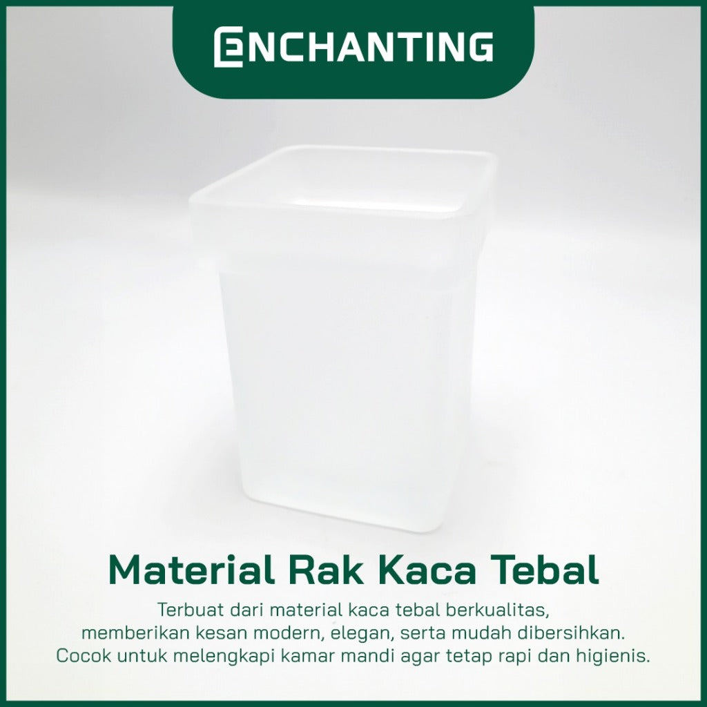 ENCHANTING Toilet Brush Holder Material Holder Stainless Minimalis Tebal Kokoh Europe Enchanting E6022
