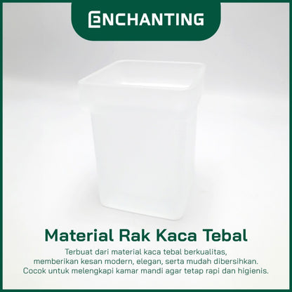 ENCHANTING Toilet Brush Holder Material Holder Stainless Minimalis Tebal Kokoh Europe Enchanting E6022