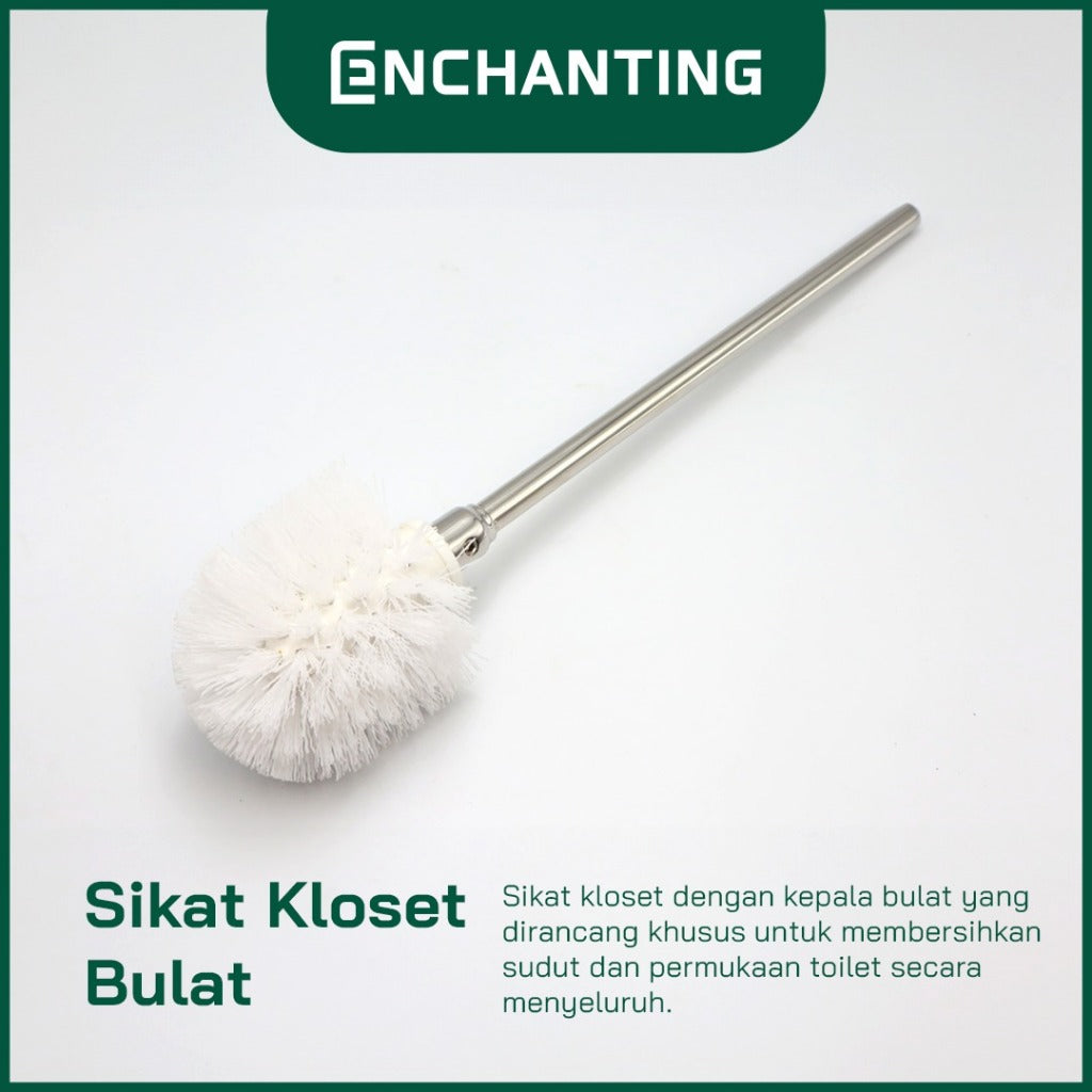 ENCHANTING Toilet Brush Holder Material Holder Stainless Minimalis Tebal Kokoh Europe Enchanting E261