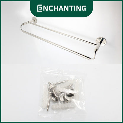 ENCHANTING Rak Handuk Material Stainless Steel Tahan Lama Anti Karat Kokoh Chrome Europe Enchanting E1107