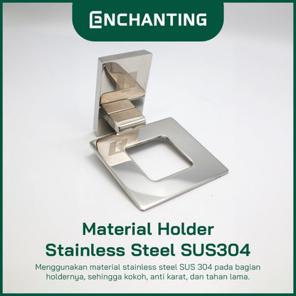 ENCHANTING Single Tumbler Holder Material Holder Stainless Material Tumbler Kaca Tebal Kokoh Europe Enchanting E6023