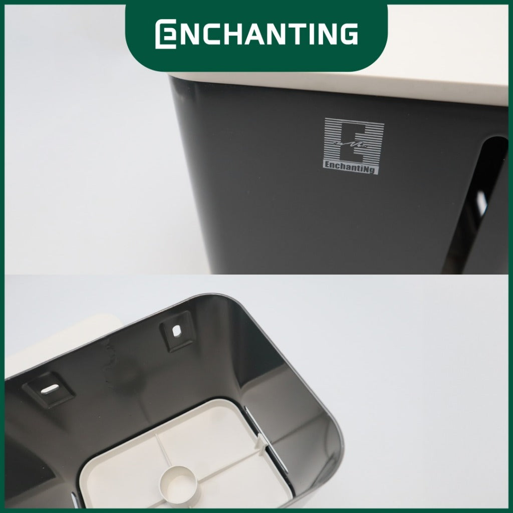 ENCHANTING Tempat Tissue Kamar Mandi Material ABS Minimalis Tebal Kokoh Europe Enchanting E260