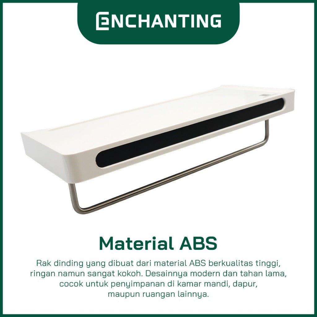 ENCHANTING Rak Dinding Material ABS Minimalis Tebal Kokoh Europe Enchanting E284