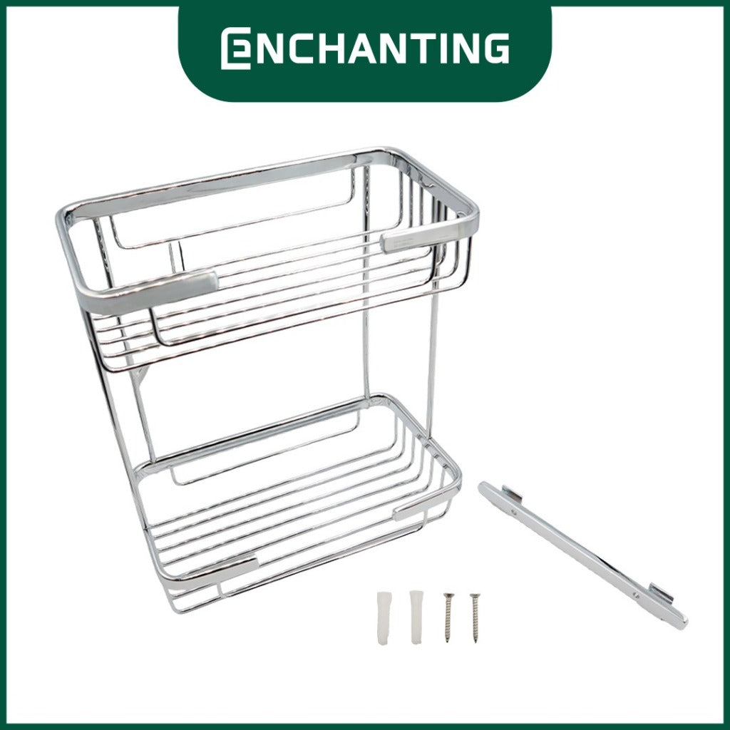 ENCHANTING Rak Sabun Kamar Mandi Material Kuningan Chrome Tebal Kokoh Europe Enchanting E1045