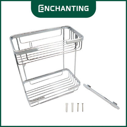 ENCHANTING Rak Sabun Kamar Mandi Material Kuningan Chrome Tebal Kokoh Europe Enchanting E1045
