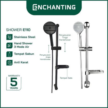 SET Mini Shower Mandi Brass With Chrome Plating Europe Enchanting E110