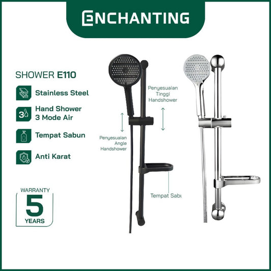 SET Mini Shower Mandi Brass With Chrome Plating Europe Enchanting E110
