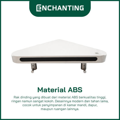 ENCHANTING Rak Dinding Material ABS Minimalis Putih Tebal Kokoh Europe Enchanting E283