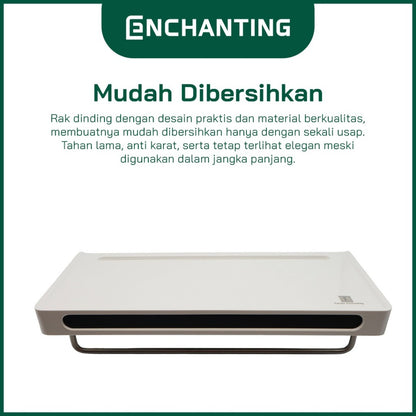 ENCHANTING Rak Dinding Material ABS Minimalis Tebal Kokoh Europe Enchanting E284