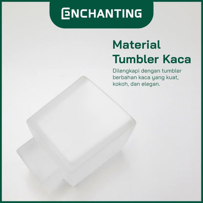 ENCHANTING Single Tumbler Holder Material Holder Stainless Material Tumbler Kaca Tebal Kokoh Europe Enchanting E6023