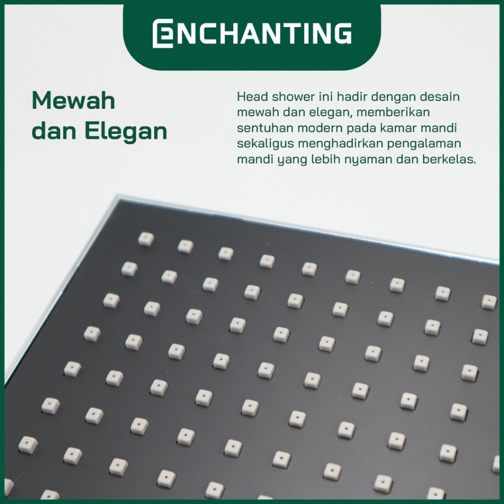 ENCHANTING Head Shower Kran Air Panas Dingin Material Kuningan E119 PVC E119 Brass E119 LED