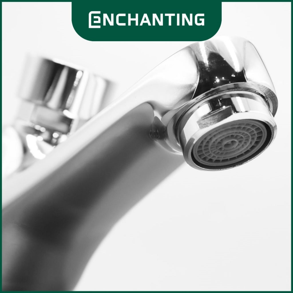 ENCHANTING Kran Kamar Mandi / Kran Tembok Chrome Bergaransi E131