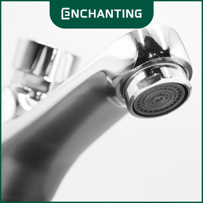 ENCHANTING Kran Kamar Mandi / Kran Tembok Chrome Bergaransi E131